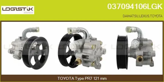 Pompe hydraulique, direction LGK 037094106LGK