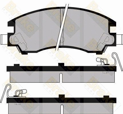 Kit de plaquettes de frein, frein à disque Brake ENGINEERING PA477
