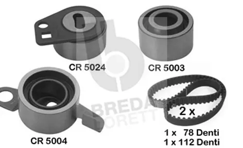 Kit de courroie crantée BREDA LORETT KCD0038