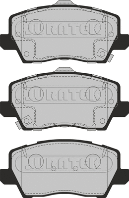 Kit de plaquettes de frein, frein à disque JURATEK JCP8275