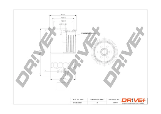 Filtre à carburant Dr!ve+ DP1110.13.0263
