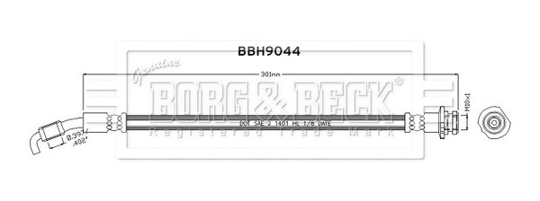 Flexible de frein BORG & BECK BBH9044