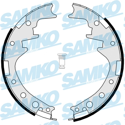 Jeu de mâchoires de frein SAMKO 85150