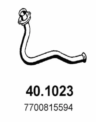 Tuyau d'échappement ASSO 40.1023