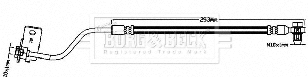 Flexible de frein BORG & BECK BBH8628