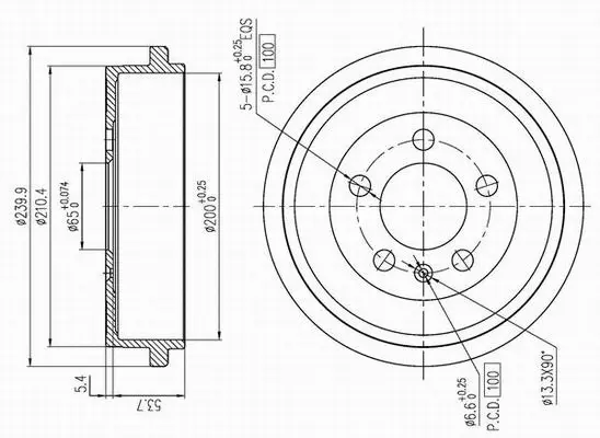 Tambour de frein AP XENERGY X654299