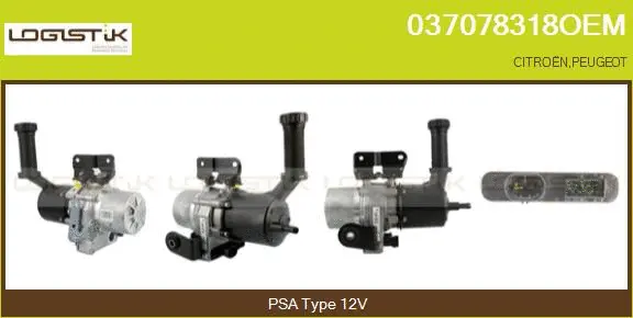 Pompe hydraulique, direction LGK 037078318OEM
