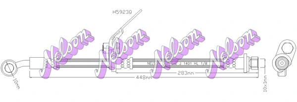 Flexible de frein KAWE H5923Q