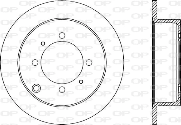 Disque de frein OPEN PARTS BDA1895.10