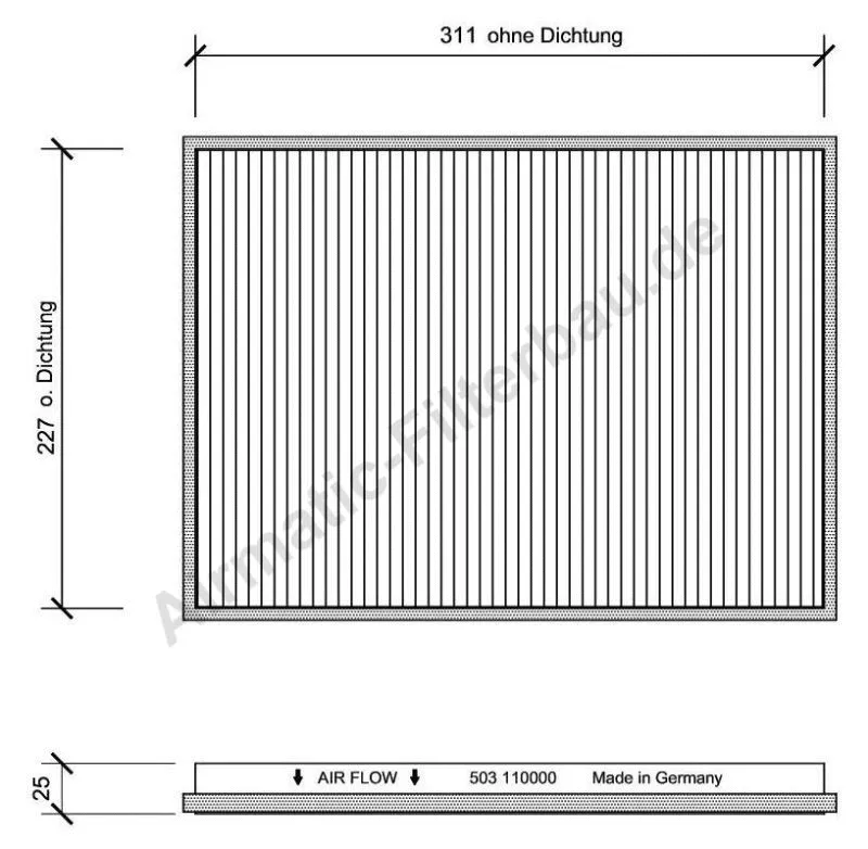 Filtre, air de l'habitacle AIRMATIC Filterbau IF0503