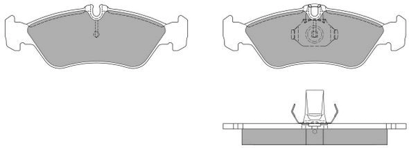Kit de plaquettes de frein, frein à disque FREMAX FBP-1035