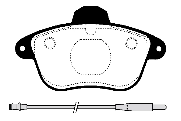 Kit de plaquettes de frein, frein à disque Technika 01057