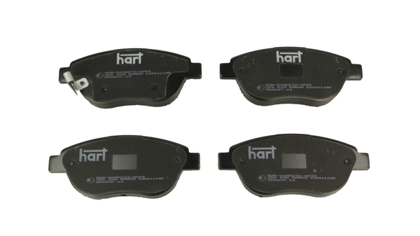 Kit de plaquettes de frein, frein à disque HART 256 528