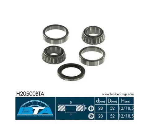 Kit de roulements de roue BTA H20500BTA