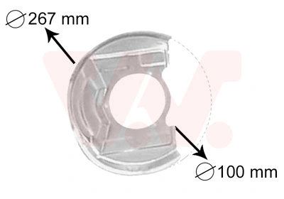 Déflecteur, disque de frein VAN WEZEL 3730371