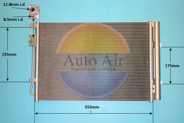 Condenseur, climatisation AUTO AIR GLOUCESTER 16-0071
