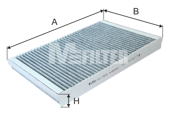 Filtre, air de l'habitacle MFILTER K 920C