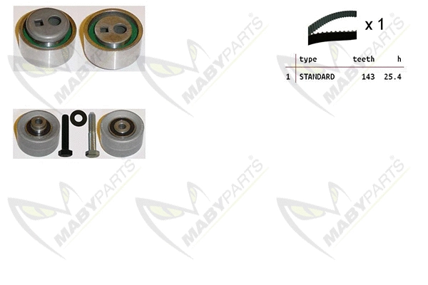 Kit de courroie crantée MABYPARTS OBK010438