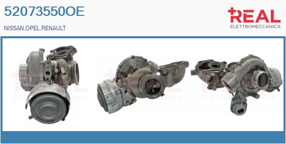Turbocompresseur, suralimentation REAL 52073550OE