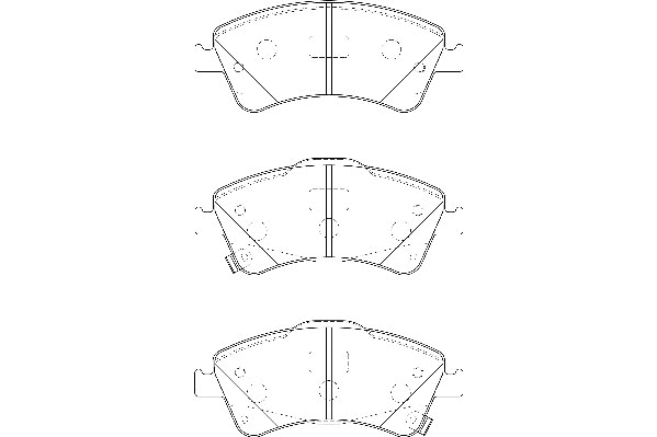 Kit de plaquettes de frein, frein à disque Omnicraft 2135164