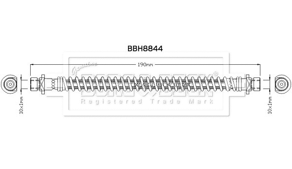 Flexible de frein BORG & BECK BBH8844