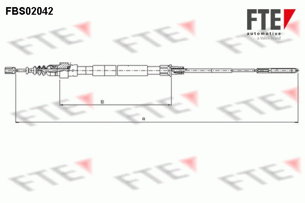 Tirette à câble, frein de stationnement FTE 9250048