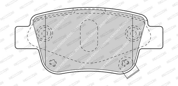 Kit de plaquettes de frein, frein à disque FERODO FDB1649-D