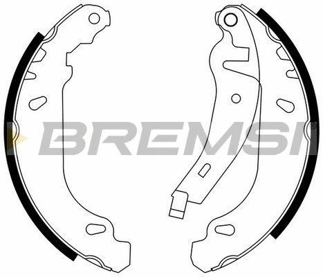 Jeu de mâchoires de frein BREMSI GF0415-2
