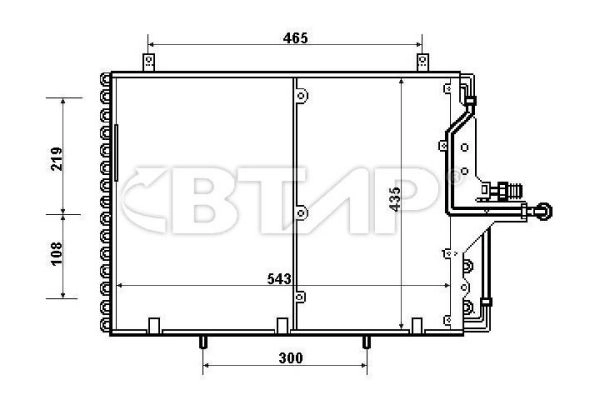 Condenseur, climatisation BTAP BMC819-014