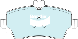 Kit de plaquettes de frein, frein à disque BENDIX-SEA DB2021 GCT