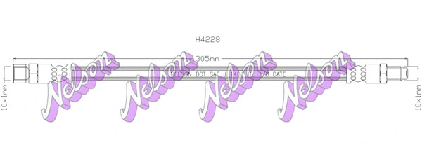 Flexible de frein KAWE H4228