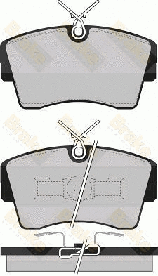 Kit de plaquettes de frein, frein à disque Brake ENGINEERING PA529