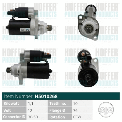 Démarreur HOFFER H5010268