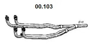 Tuyau d'échappement NOVAK 00.103
