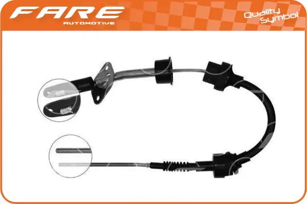 Tirette à câble, commande d'embrayage FARE-RCH 24554