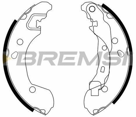 Jeu de mâchoires de frein BREMSI GF0862