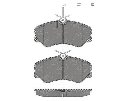 Kit de plaquettes de frein, frein à disque SCT - MANNOL SP 633 PR