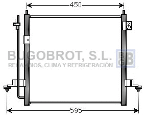 Condenseur, climatisation BUGOBROT 62-MT5239