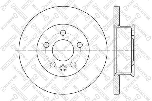 Disque de frein STELLOX 6020-4746-SX