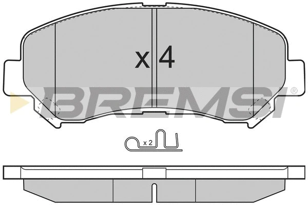 Kit de plaquettes de frein, frein à disque BREMSI BP3321