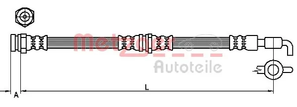 Flexible de frein METZGER 4111037