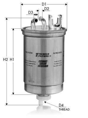 Filtre à carburant TECNECO FILTERS GS5937