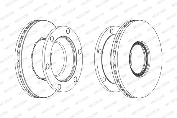 Disque de frein FERODO FCR219A