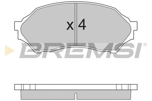 Kit de plaquettes de frein, frein à disque BREMSI BP2895