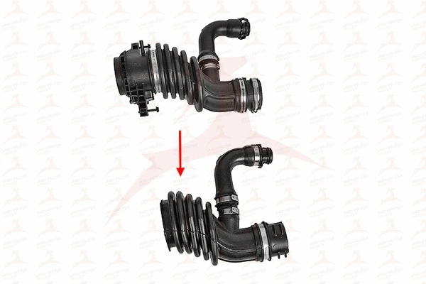 Tuyau d'aspiration, alimentation d'air MEHA AUTOMOTIVE MH54165