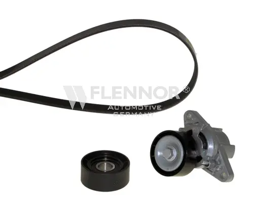 Jeu de courroies trapézoïdales à nervures FLENNOR F905PK1750