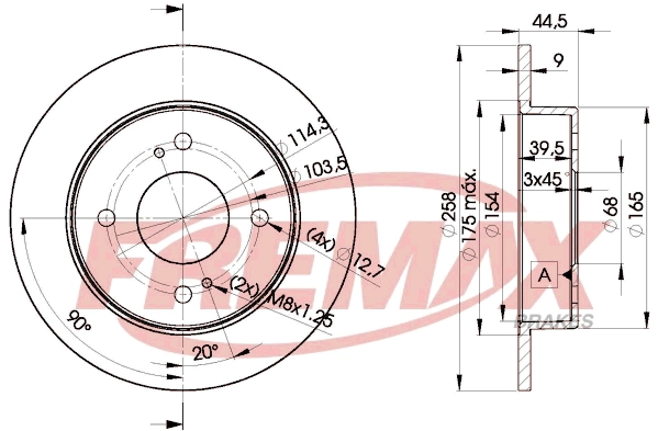 Disque de frein FREMAX BD-4201