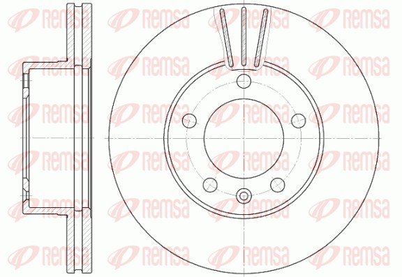 Disque de frein REMSA 6643.10
