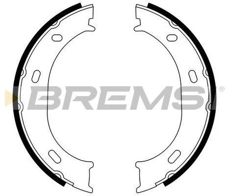 Jeu de mâchoires de frein, frein de stationnement BREMSI GF0306