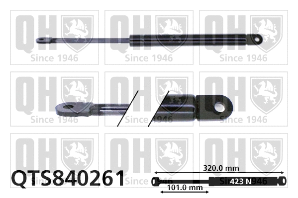 Vérin, capot-moteur QUINTON HAZELL QTS840261